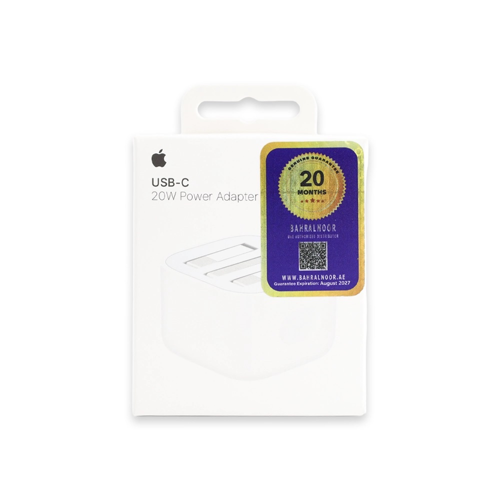 شارژر دیواری اپل 20 وات مدل 3 پین B/A - اورجینال گارانتی